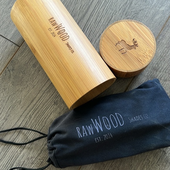 Raw Wood Shades Bamboo Frame Mirror Sunglasses - Picture 5 of 6